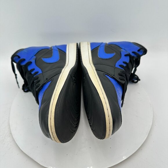 Nike Air Jordan 1 Mid Men Size 12 554724-077 Hyper Royal Black Basketball Shoes - Picture 7 of 11
